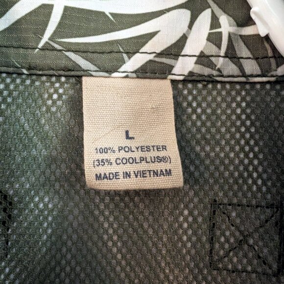 DELUTH TRADING Hawaiian Style Moisture Wicking mens short sleeve  Poly/CoolPlus - Picture 3 of 9